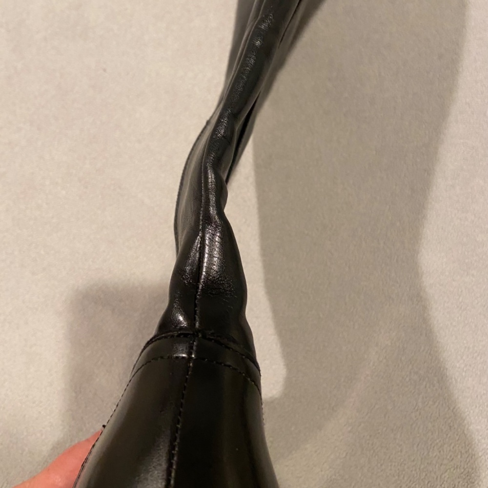 Liz Claiborne Black Knee-High Boots, Size 9, 3” Heel - Picture 6 of 10